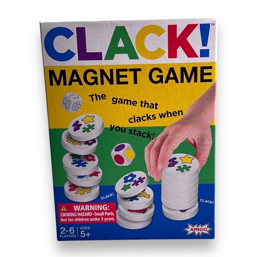 Clack! Magnetic Stacking Game For Kids and Families Ages 5+